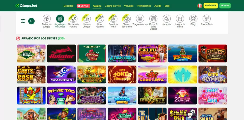 olimpobet pe interface